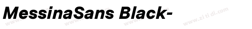 MessinaSans Black字体转换